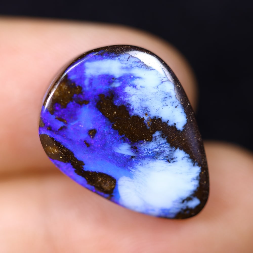 14.18Ct Blue Boulder Opal - Australian Opal , 76E - 3