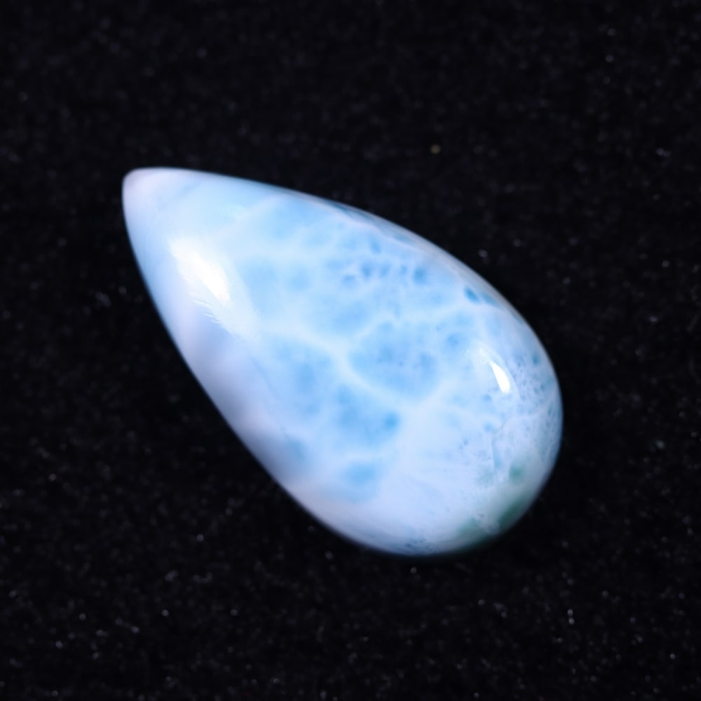 *29.19cts Natural Larimar - Polished Cabochon, 882B: Ksmith Heritage Auctioneers Subject: Natural Larimar Carat Weight: 29.19 cts Dimension: 28.5x15.9x7.5 mm Type: Cabochon, Polished