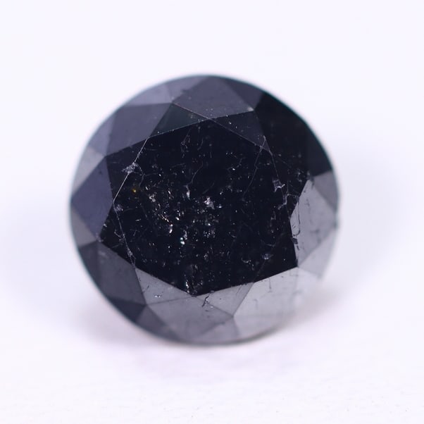 1.42ct Black Diamond 6.50mm - Natural Diamond, Loose Diamond, 691DD: Ksmith Heritage Auctioneers Subject: Natural Diamond Origin: Africa Treatment: Heated