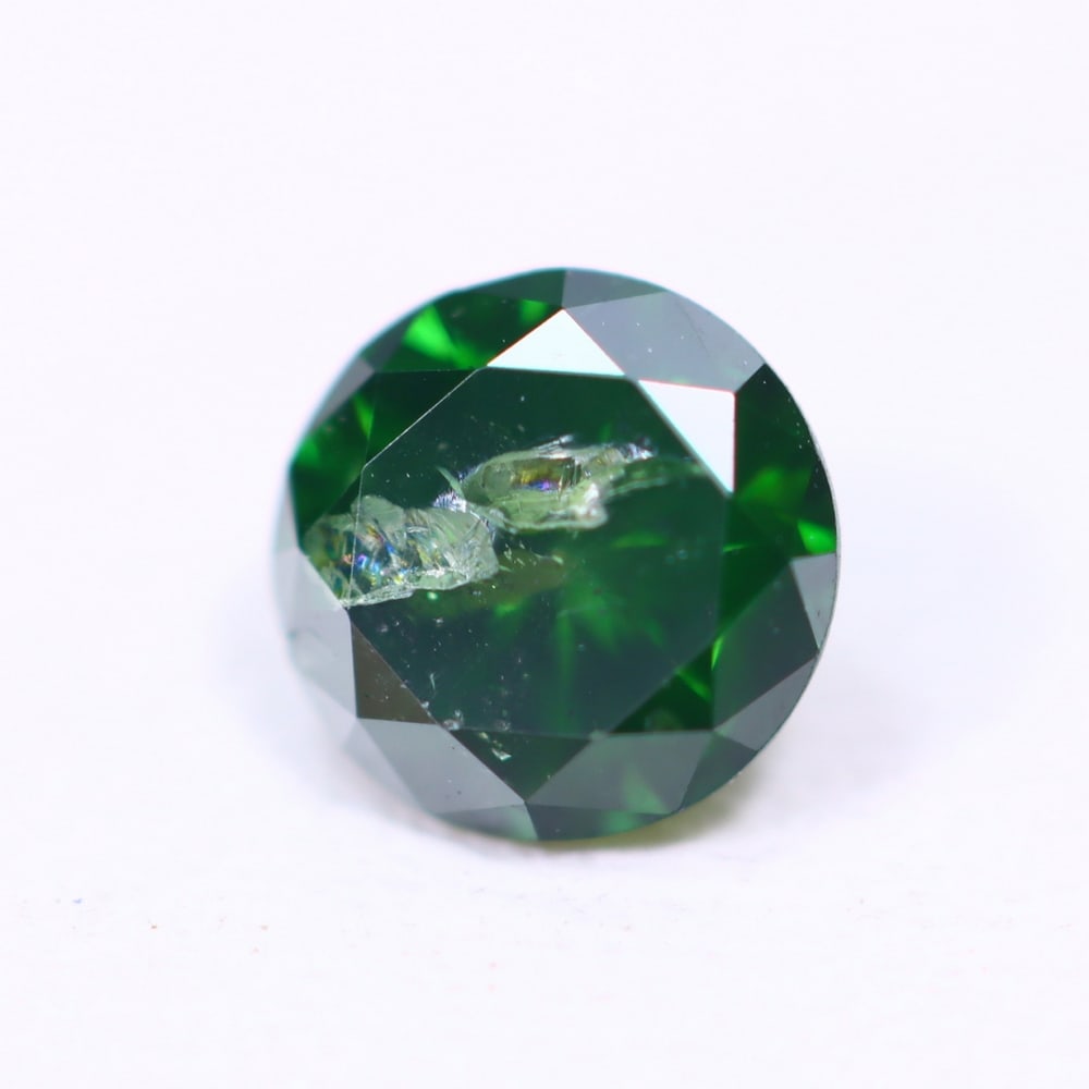 0.43ct Green Diamond 4.7mm - Natural Diamond, Loose Diamond, 503D: Ksmith Heritage Auctioneers Subject: Natural Diamond Origin: Africa Treatment: HPHT