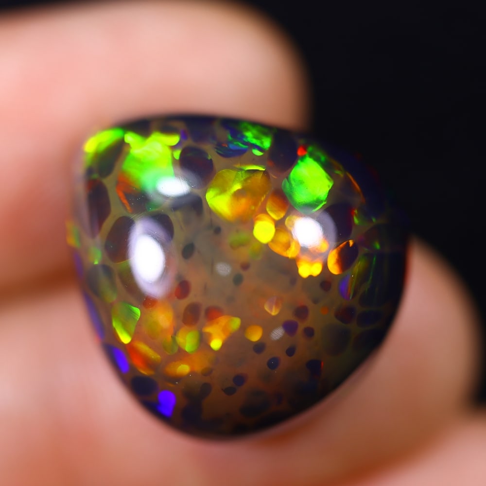 *20.95Ct Welo Opal Smoked Polished - Ethiopian Opal , 911E (1 of 7)