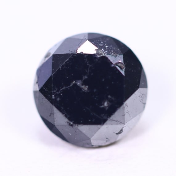 1.29ct Black Diamond 6.30mm - Natural Diamond, Loose Diamond, 932DD: Ksmith Heritage Auctioneers Subject: Natural Diamond Origin: Africa Treatment: Heated