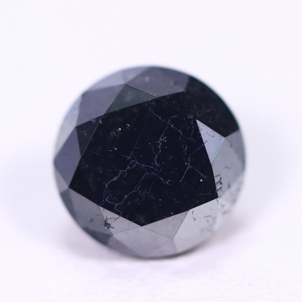 1.37ct Black Diamond 6.50mm - Natural Diamond, Loose Diamond, 1095DD: Ksmith Heritage Auctioneers Subject: Natural Diamond Origin: Africa Treatment: Heated
