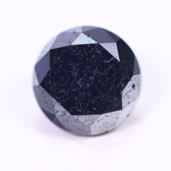 1.52ct Black Diamond 6.50mm - Natural Diamond, Loose Diamond, 1067DD: Ksmith Heritage Auctioneers Subject: Natural Diamond Origin: Africa Treatment: Heated