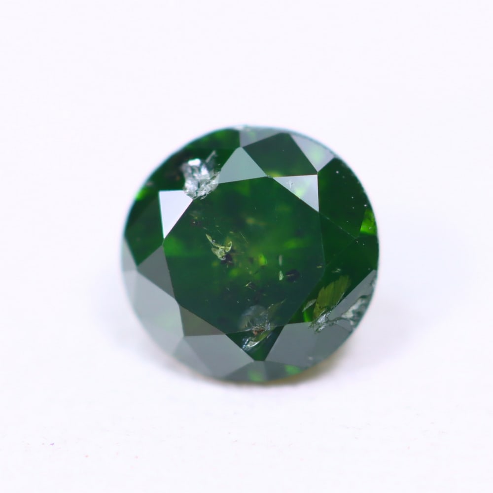 0.41ct Green Diamond 4.7mm - Natural Diamond, Loose Diamond, 760D: Ksmith Heritage Auctioneers Subject: Natural Diamond Origin: Africa Treatment: HPHT