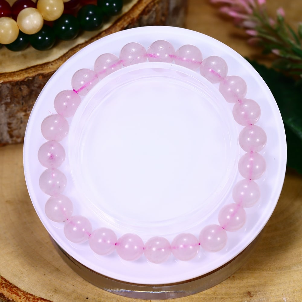 19.28g Rose Quartz Bracelet - Polished Beads, 868B: Ksmith Heritage Auctioneers Subject: Natural Rose Quartz Carat Weight: 19.28g