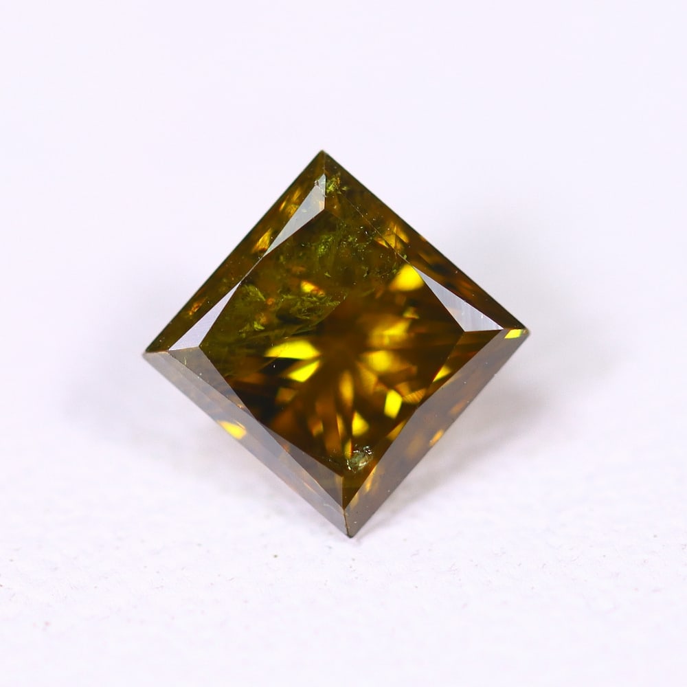 0.37ct Cognac Princess Cut Diamond 3.8x3.8mm - Natural Diamond, Loose Diamond, 269DD: Ksmith Heritage Auctioneers Subject: Natural Diamond Origin: Africa Treatment: Unheated