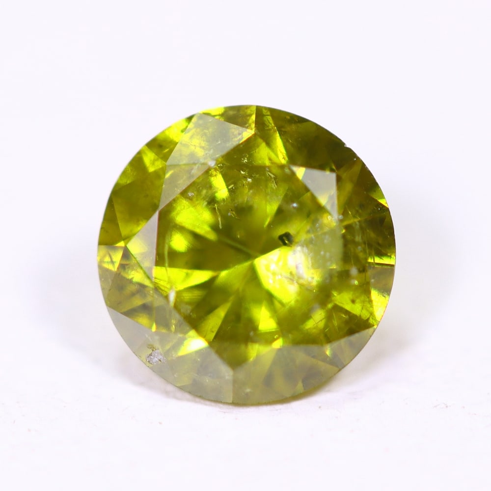 0.34ct Yellow Round Diamond 4.5mm - Natural Diamond, Loose Diamond, 42DD: Ksmith Heritage Auctioneers Subject: Natural Diamond Origin: Africa Treatment: HPHT