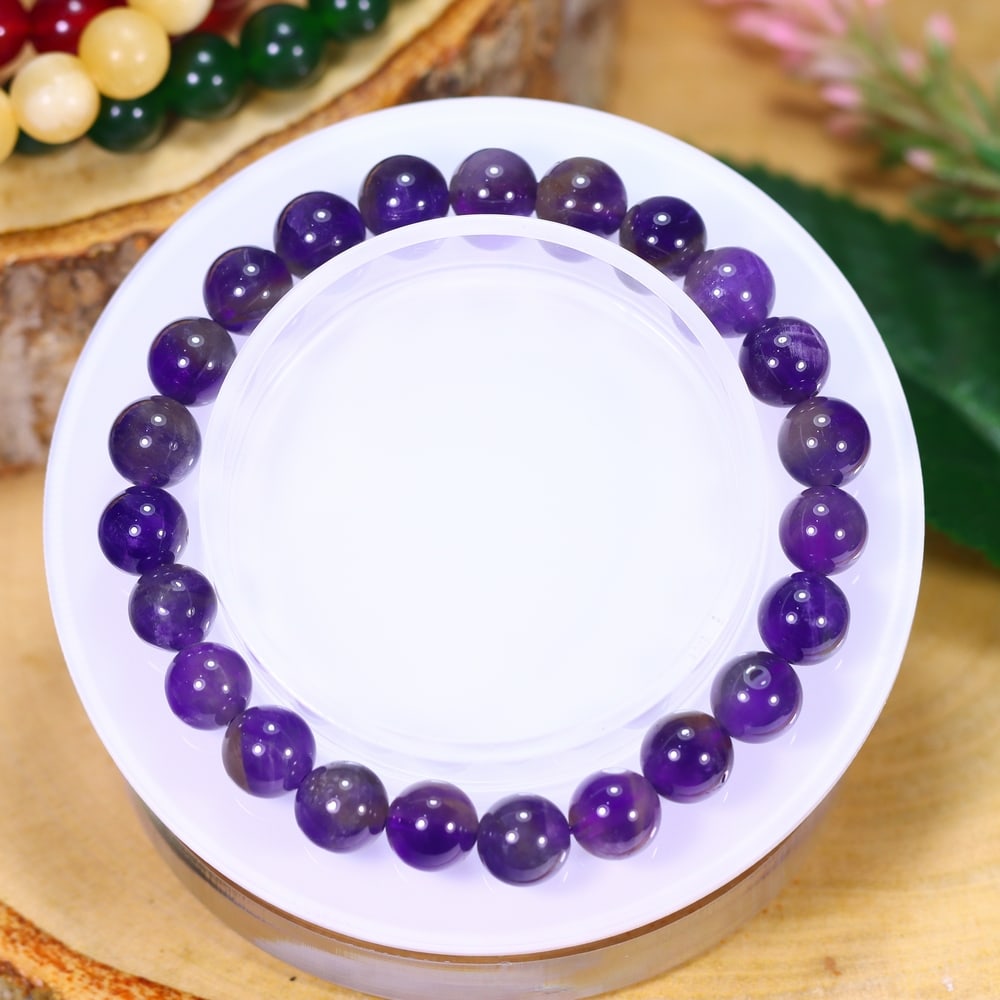 18.10g Amethyst Bracelet - Polished Beads, 1185B: Ksmith Heritage Auctioneers Subject: Natural Amethyst Carat Weight: 18.10g