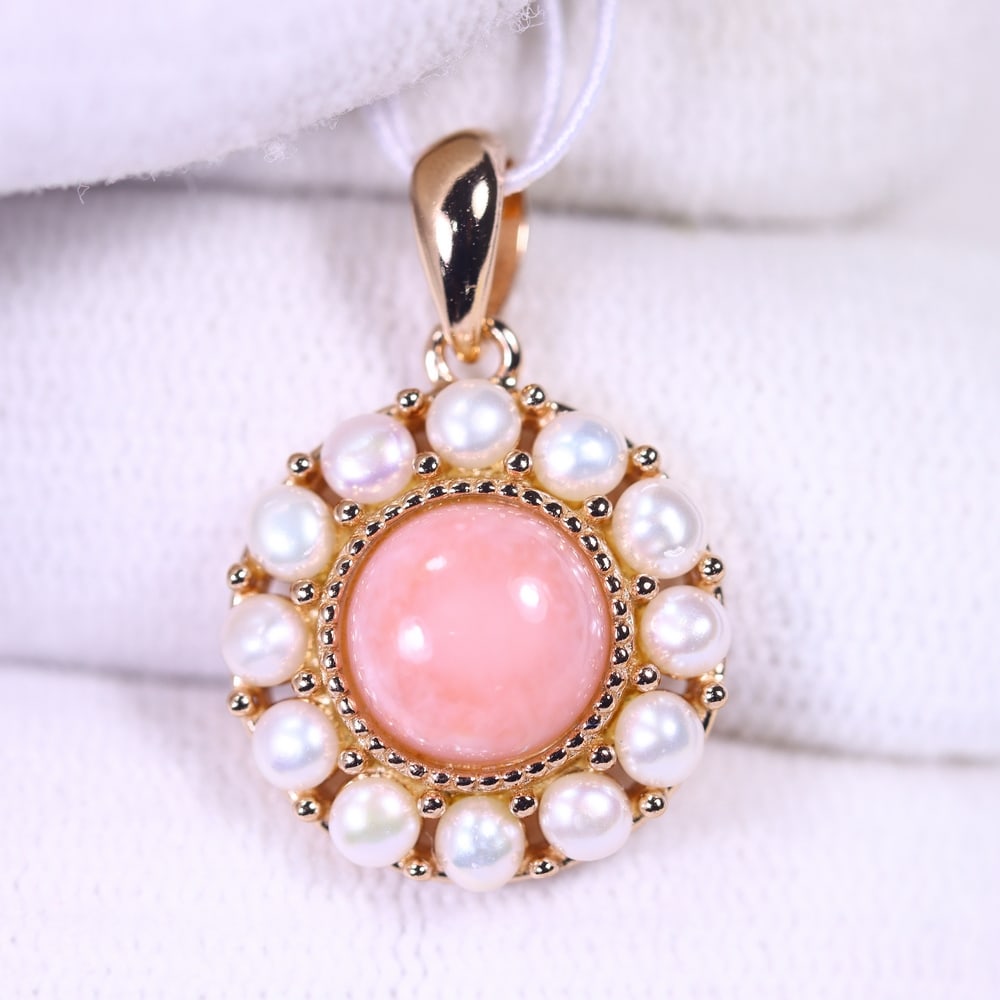 Pendant Opal & Pearl - 925 Sterling Silver , 411E: Ksmith Heritage Auctioneers Subject: Natural Opal & Pearl Origin: Thailand Carat Weight: 12.80ct Dimension: Gemstone 2.5-7.5mm Type: Pendant