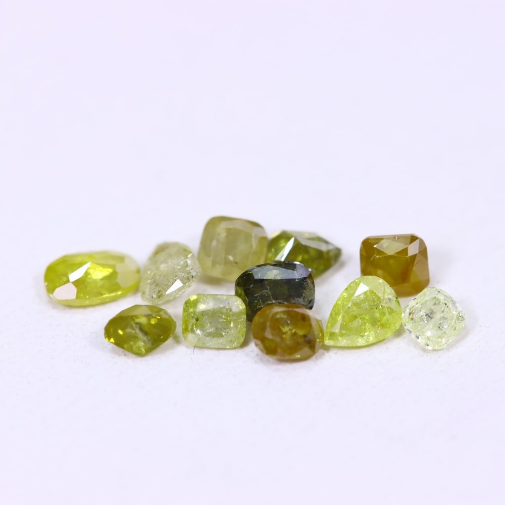 1.07ct 11pcs Unheated Fancy Diamond Lot - Natural Diamond, Loose Diamond, 704D: Ksmith Heritage Auctioneers Subject: Natural Diamond Origin: Africa Treatment: Unheated