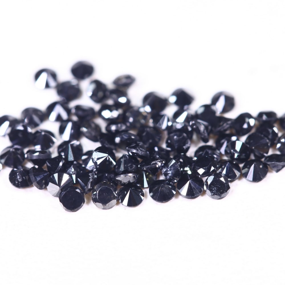1.05ct 75pcs Black Diamond Lot 1.4mm - Natural Diamond, Loose Diamond, 140DD: Ksmith Heritage Auctioneers Subject: Natural Diamond Origin: Africa Treatment: Heated