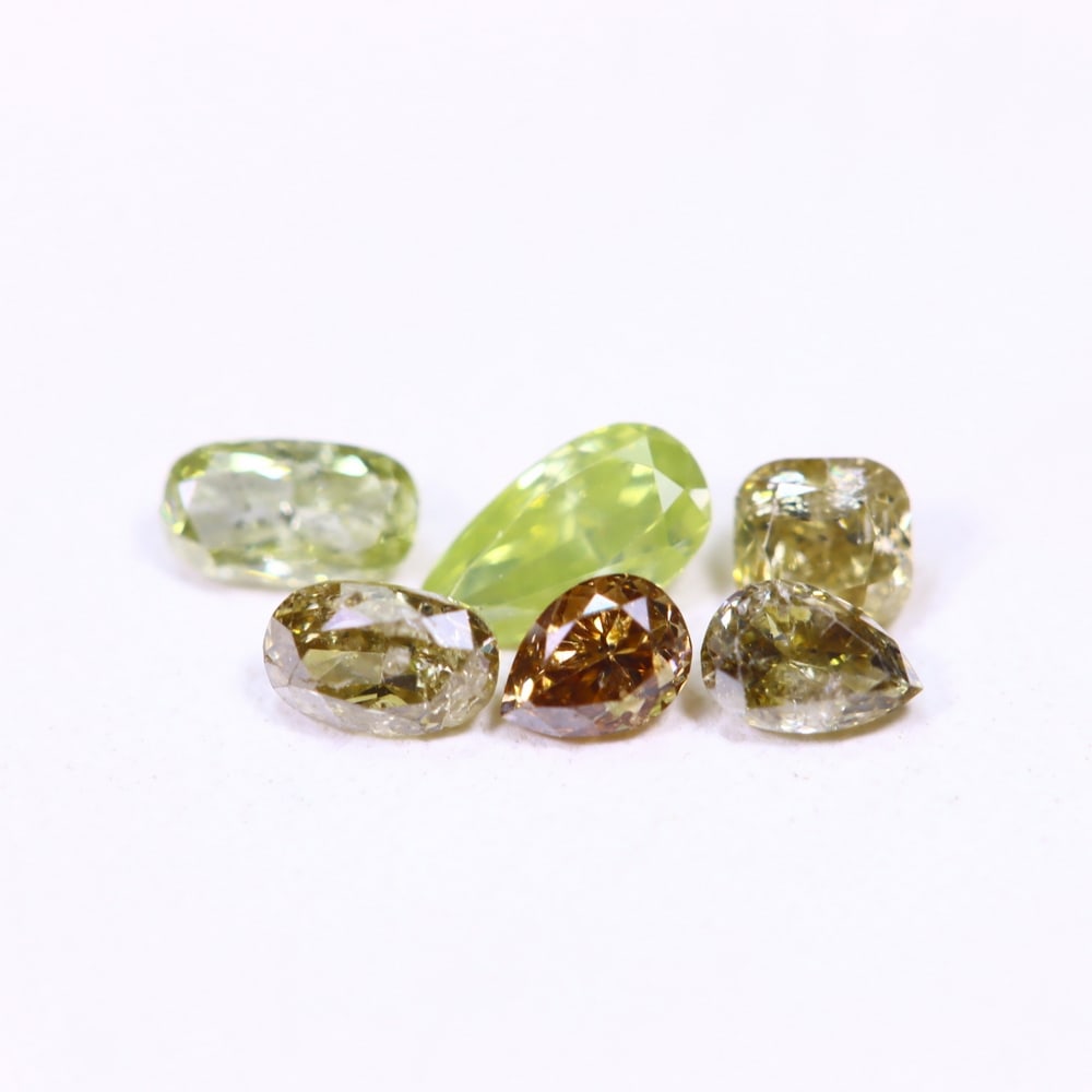 0.52ct 6pcs Unheated Fancy Diamond Lot - Natural Diamond, Loose Diamond, 782D: Ksmith Heritage Auctioneers Subject: Natural Diamond Origin: Africa Treatment: Unheated