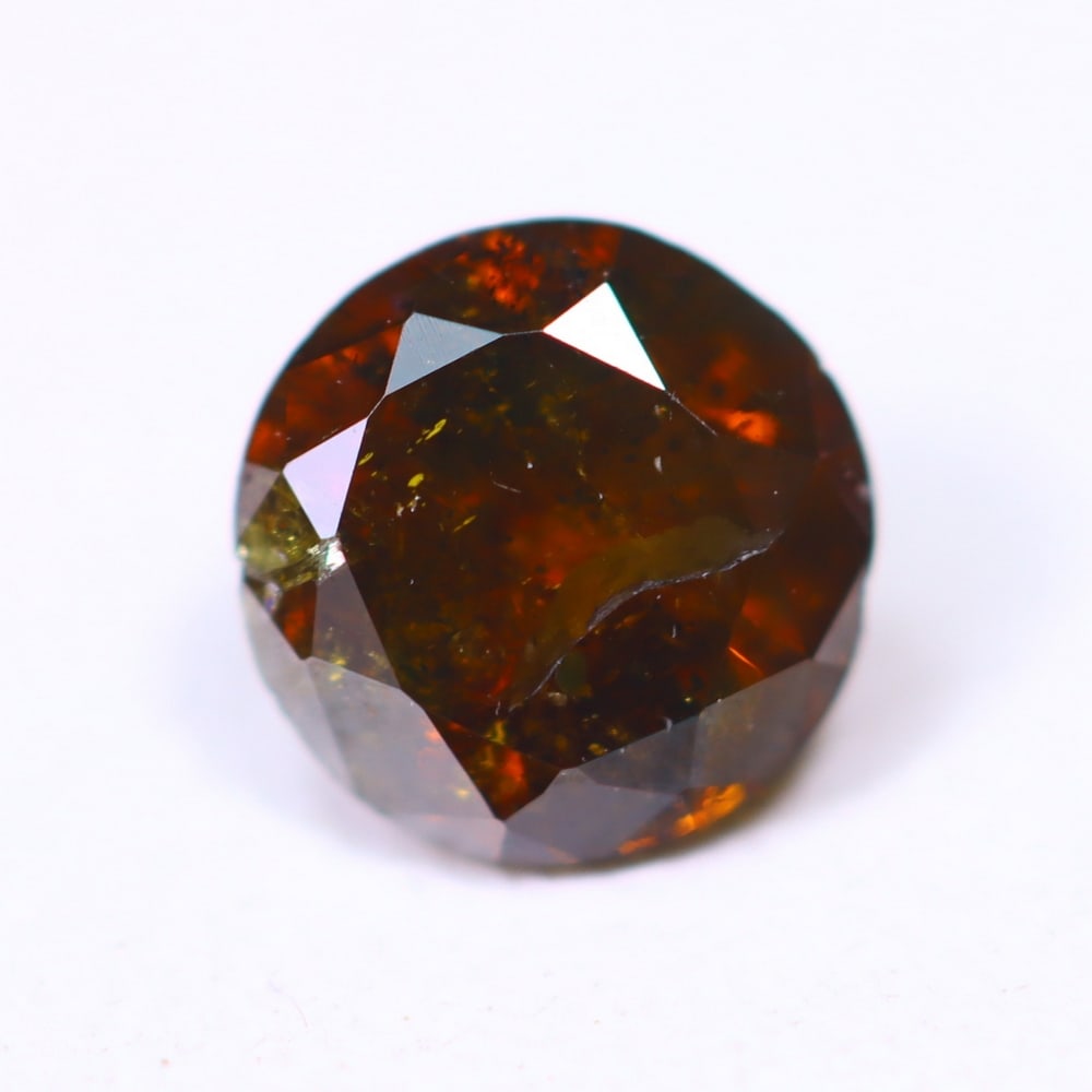 0.36ct Cognac Round Diamond 4.6mm - Natural Diamond, Loose Diamond, 67D: Ksmith Heritage Auctioneers Subject: Natural Diamond Origin: Africa Treatment: Unheated