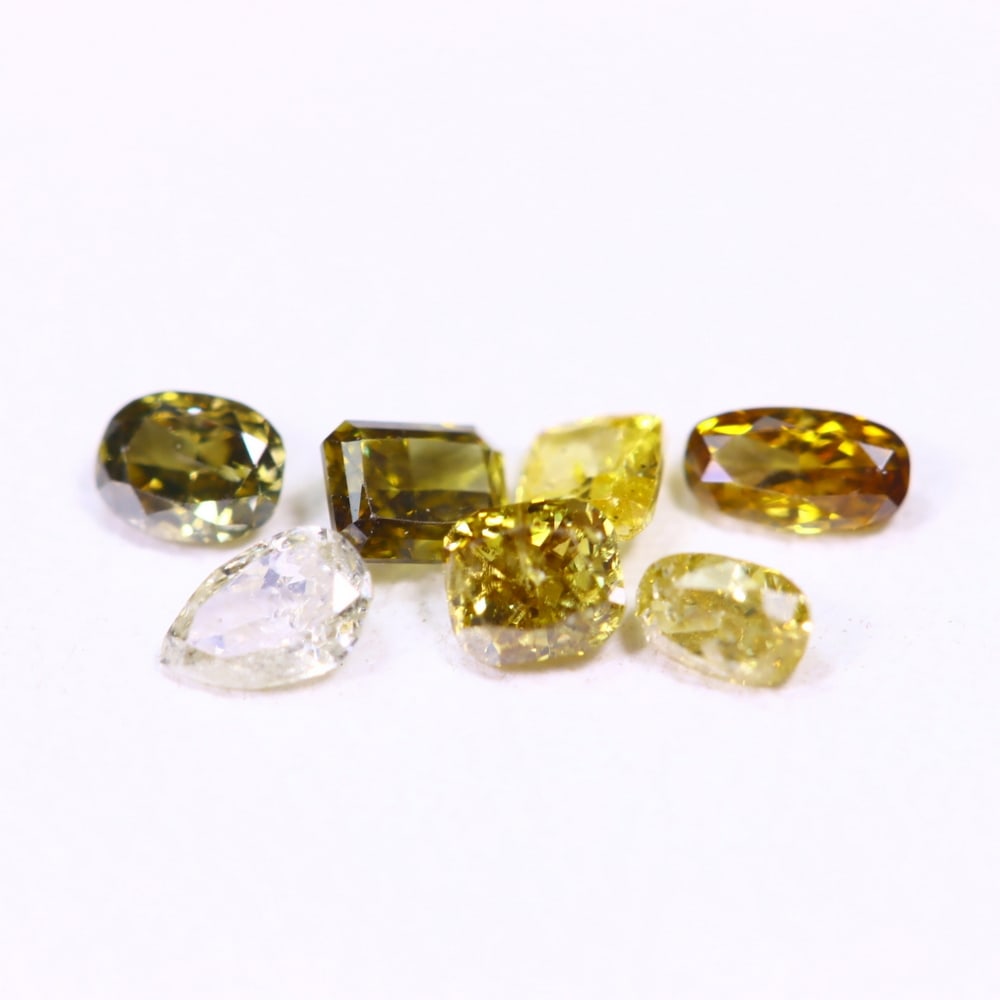0.50ct 7pcs Unheated Fancy Diamond Lot - Natural Diamond, Loose Diamond, 626D: Ksmith Heritage Auctioneers Subject: Natural Diamond Origin: Africa Treatment: Unheated