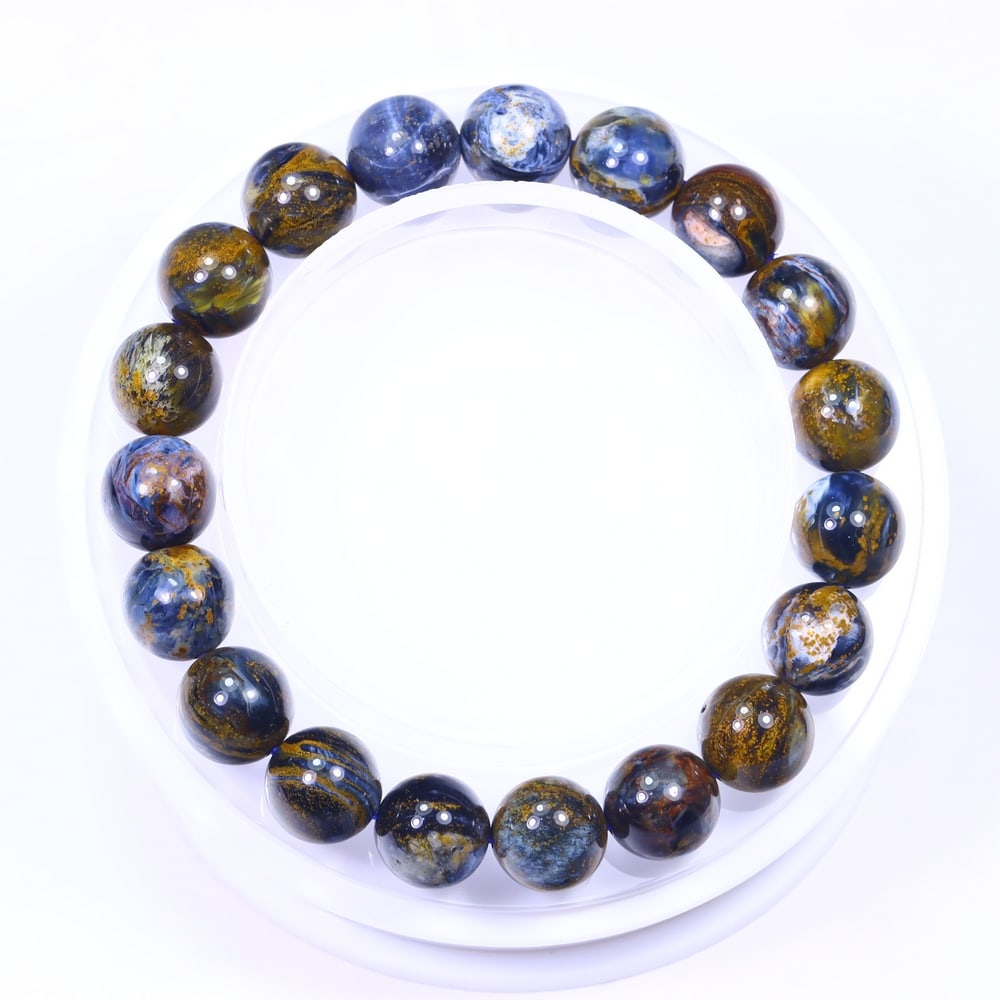 *27g Pietersite Bracelet - Polished Beads , 307E: Ksmith Heritage Auctioneers Subject: Natural Pietersite Carat Weight: 27g