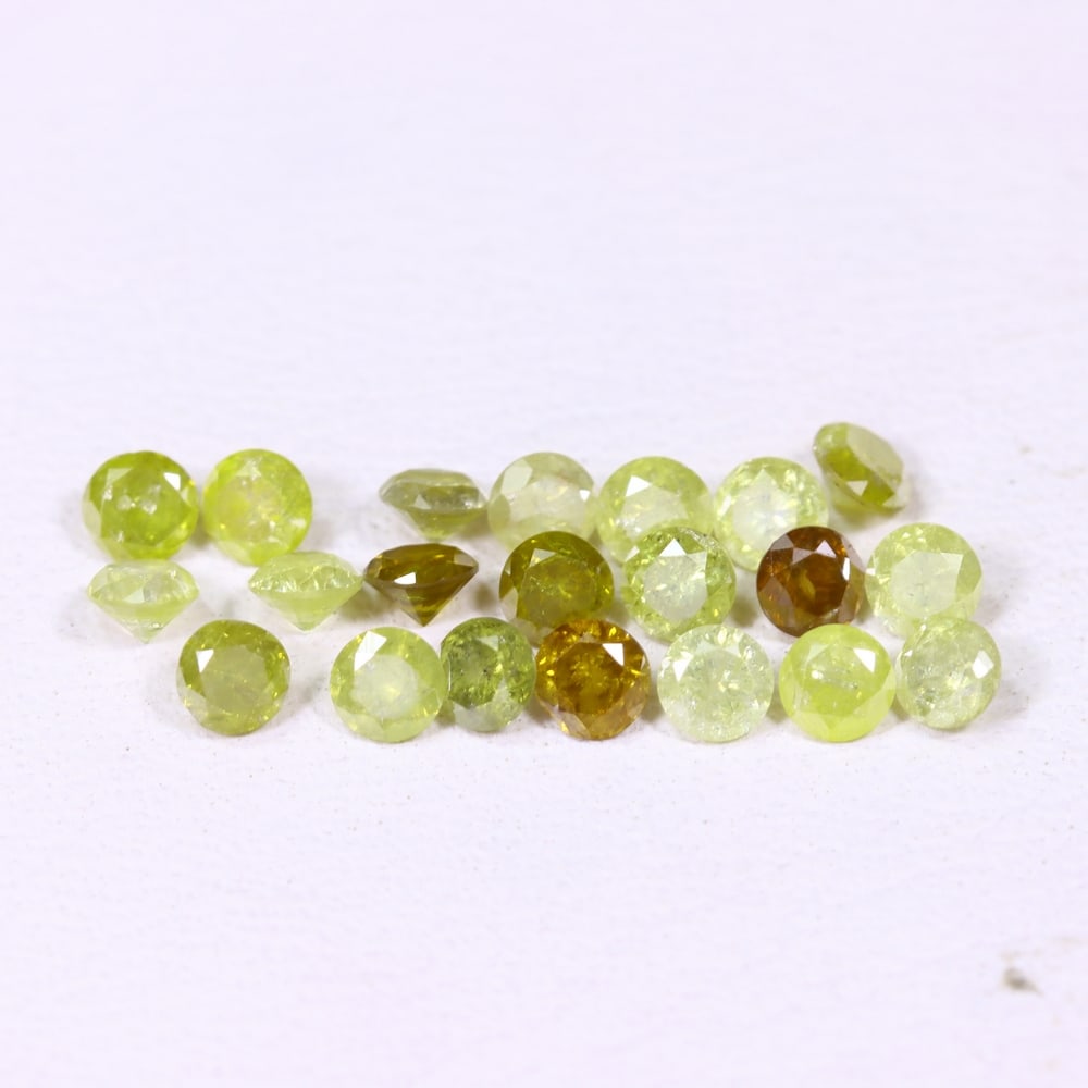 1.05ct 21pcs Unheated Fancy Diamond 2.2mm - Natural Diamond, Loose Diamond, 238DD (1 of 2)