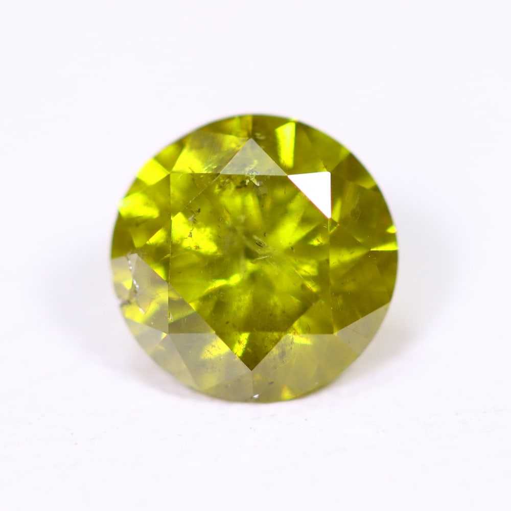 0.49ct Yellow Round Diamond 5.0mm - Natural Diamond, Loose Diamond, 187DD: Ksmith Heritage Auctioneers Subject: Natural Diamond Origin: Africa Treatment: HPHT