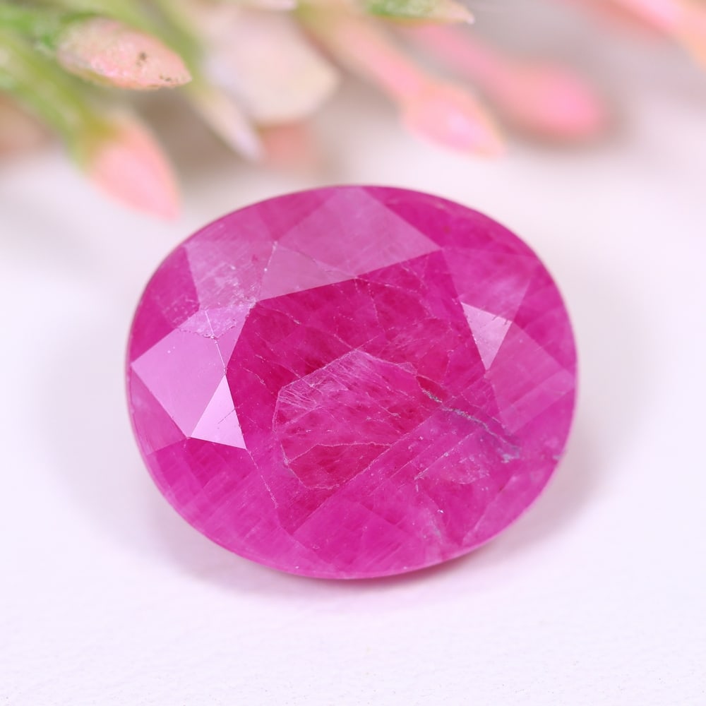 11.33Ct Red Ruby - Polished Faceted , 573E (1 of 3)