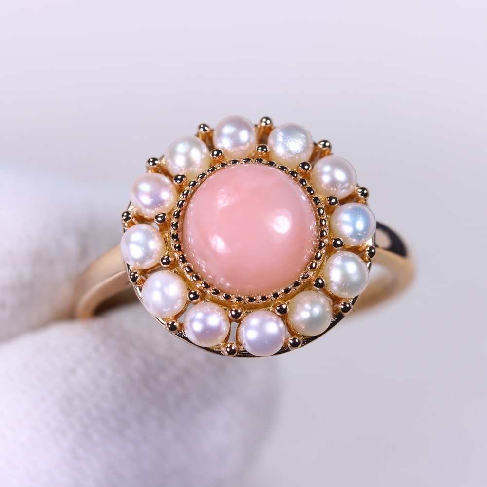 Ring US8.75 Opal & Pearl - 925 Sterling Silver , 410E: Ksmith Heritage Auctioneers Subject: Natural Opal & Pearl Origin: Thailand Carat Weight: 19.27ct Dimension: Gemstone 2.5-8mm Type: Ring