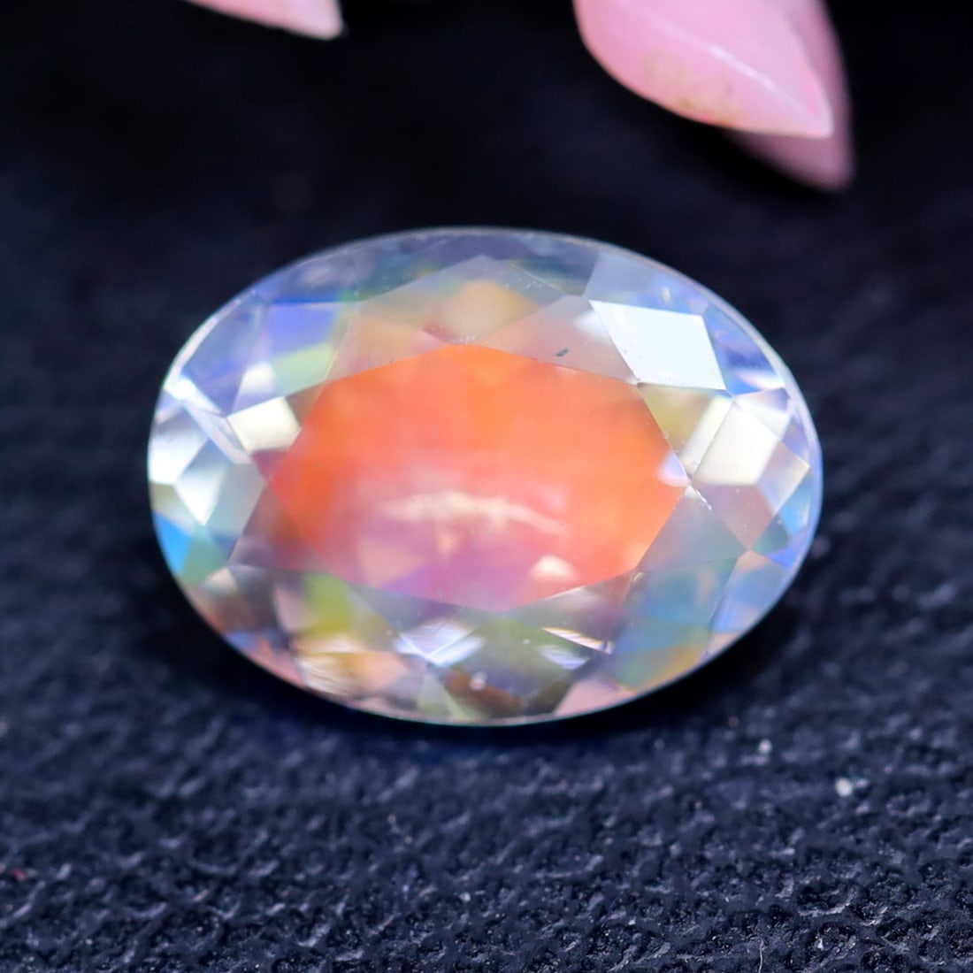 Madagascar Moonstone 1.81Ct Natural Flashy Rainbow Madagascar Moonstone for Jewelry, 1202MZ: Ksmith Jewels Global Welcome to our auction house, today auction brought to you by Ksmith Jewels Global based in Penang, Malaysia specialize in all kinds of opal and color gemstone both in manufacturi