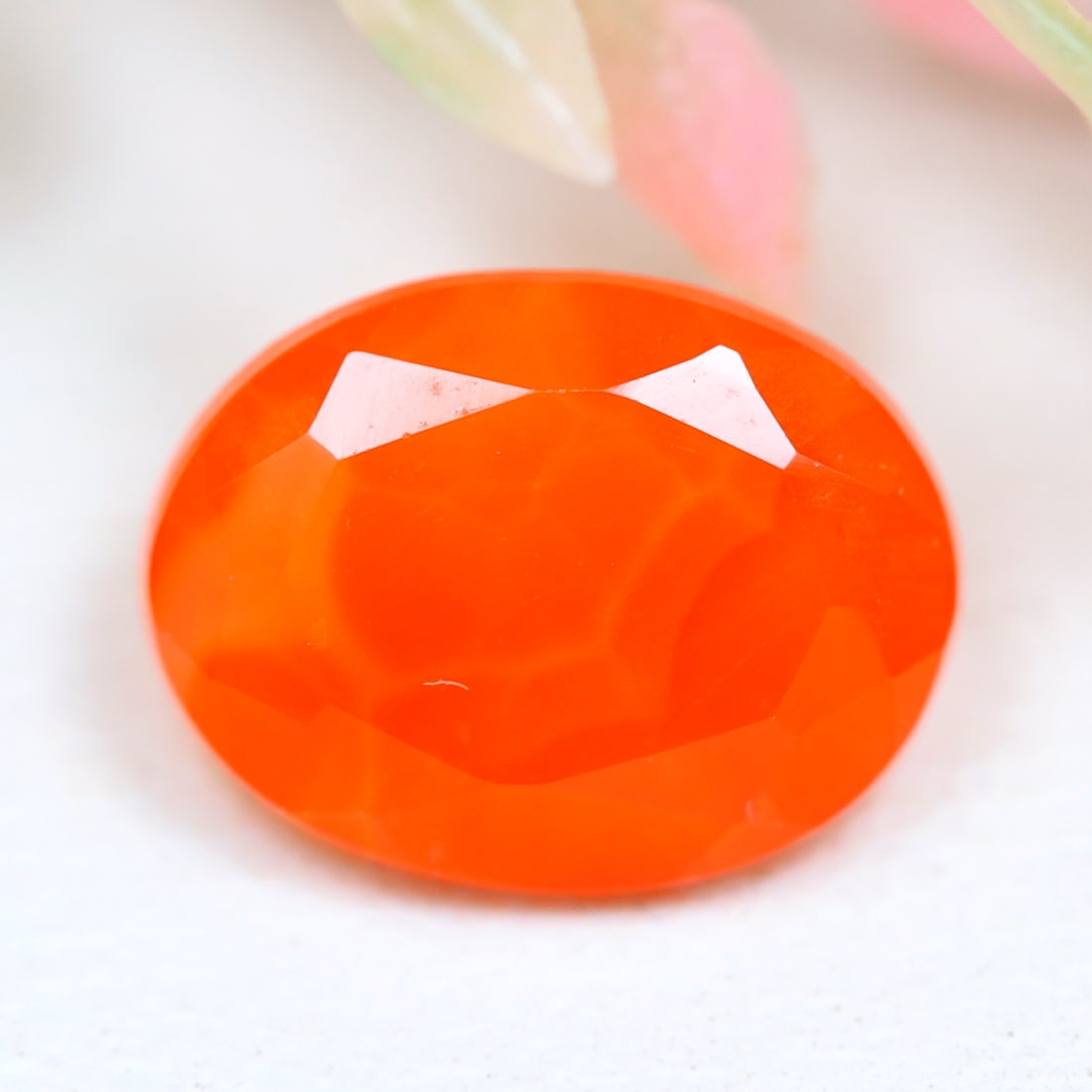 1.50Ct Natural Orange Carnelian Faceted Cut Gemstone, 508A: Ksmith Jewels Global Welcome to our auction house, today auction brought to you by Ksmith Jewels Global based in Penang, Malaysia specialize in all kinds of opal and color gemstone both in manufacturi