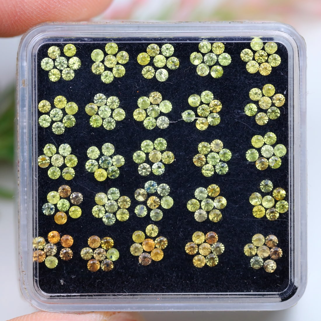 4cts 175 Pcs Natural Sapphire 1.60MM Multi Round Diamond Cut Calibrated Gemstones Lot, 293A: Ksmith Jewels Global Welcome to our auction house, today auction brought to you by Ksmith Jewels Global based in Penang, Malaysia specialize in all kinds of opal and color gemstone both in manufacturi