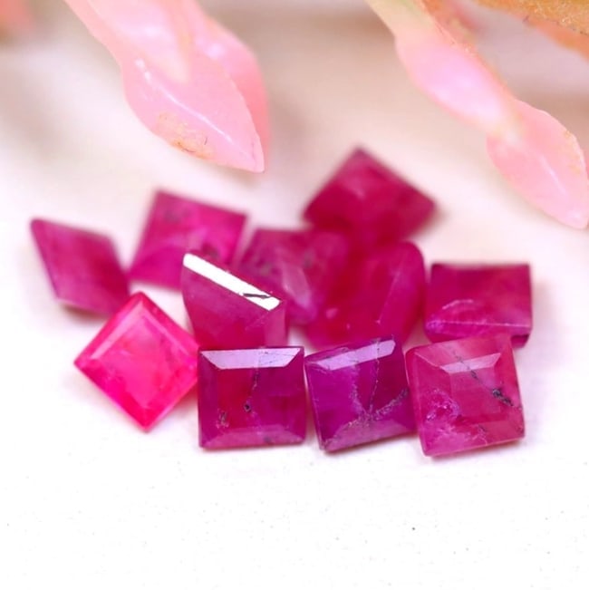 Ruby 1.60Ct Natural Square Cut Pinkish Red Ruby Lot, 1131B: Ksmith Jewels Global Welcome to our auction house, today auction brought to you by Ksmith Jewels Global based in Penang, Malaysia specialize in all kinds of opal and color gemstone both in manufacturi