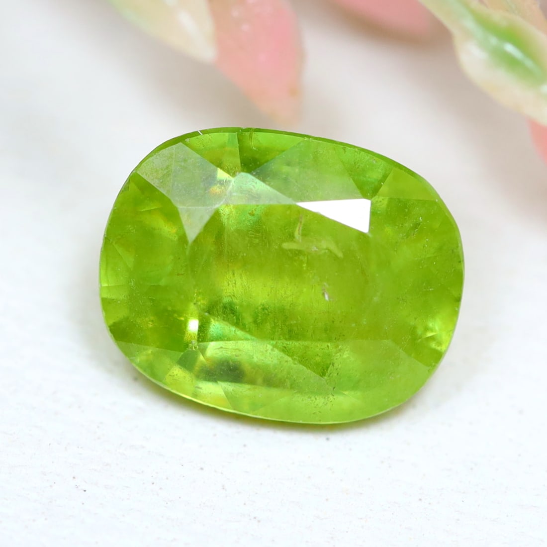 Sphene 1.67Ct Natural Oval Cut Unheated Yellowish Green Sphene, 226B: Ksmith Jewels Global Welcome to our auction house, today auction brought to you by Ksmith Jewels Global based in Penang, Malaysia specialize in all kinds of opal and color gemstone both in manufacturi