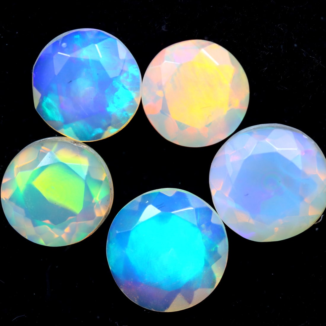 4.67Ct Natural Ethiopian Faceted Welo Opal Lot - Ethiopian Opal, 781MZ: Ksmith Jewels Global Welcome to our auction house, today auction brought to you by Ksmith Jewels Global based in Penang, Malaysia specialize in all kinds of opal and color gemstone both in manufacturi