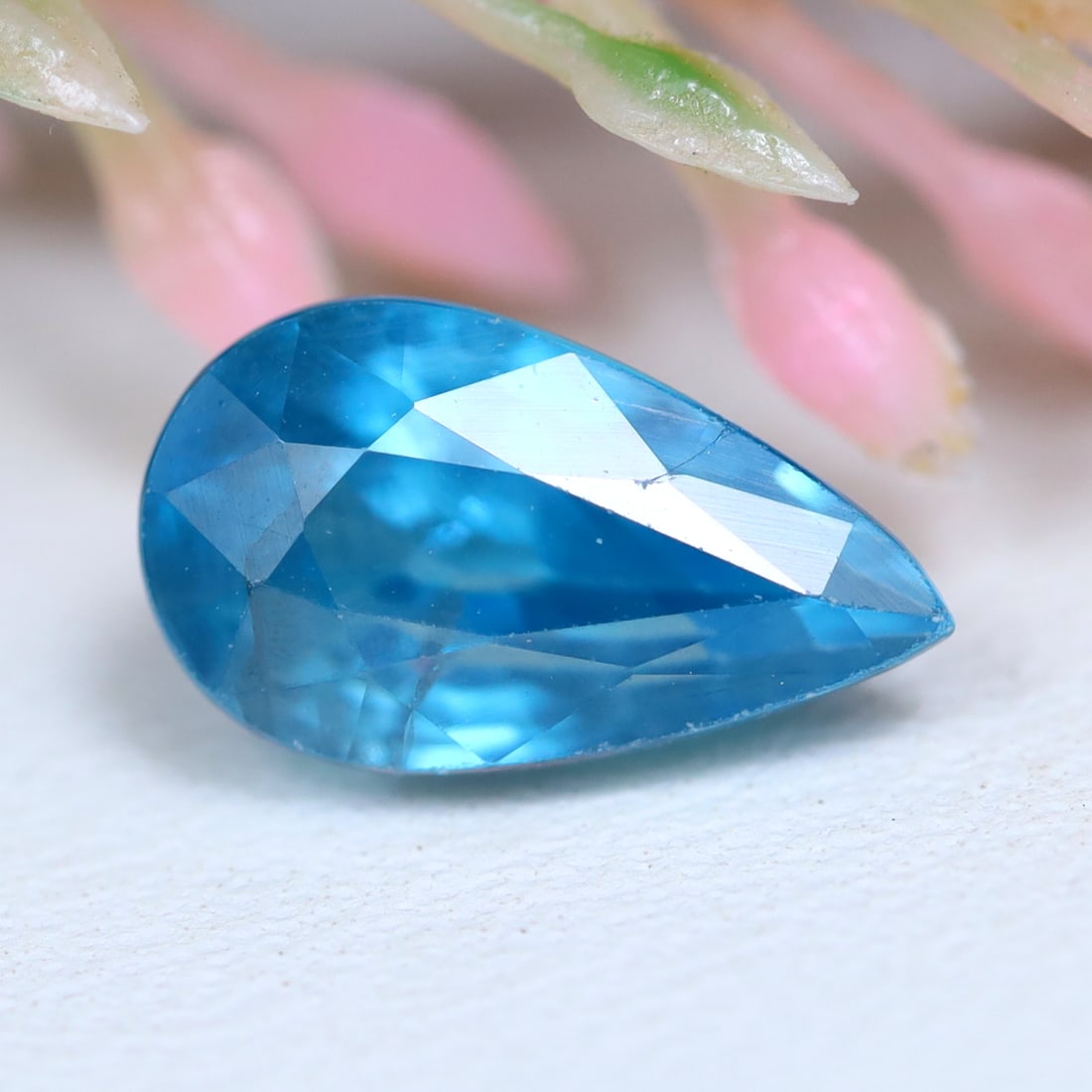 3.10Ct Natural Cambodia Blue Zircon Pear Only Heated Gemstone, 633MZ: Ksmith Jewels Global Welcome to our auction house, today auction brought to you by Ksmith Jewels Global based in Penang, Malaysia specialize in all kinds of opal and color gemstone both in manufacturi
