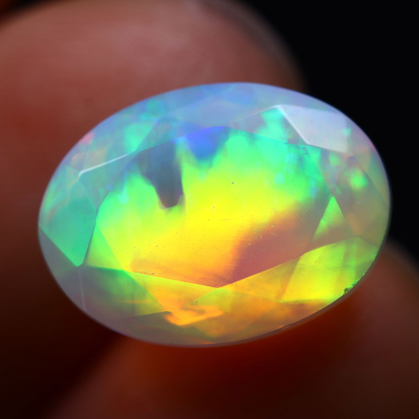 3.47Ct Natural Flashy Rainbow Ethiopian Welo Opal, 298B: Ksmith Jewels Global Welcome to our auction house, today auction brought to you by Ksmith Jewels Global based in Penang, Malaysia specialize in all kinds of opal and color gemstone both in manufacturi