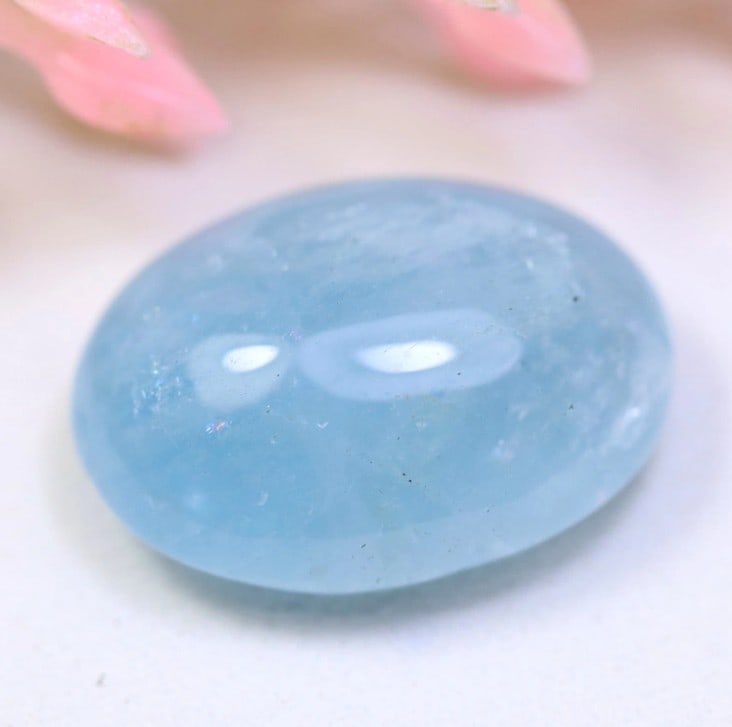 Aquamarine 6.43Ct Natural Blue Aquamarine Smooth Cabochon, 287A: Ksmith Jewels Global Welcome to our auction house, today auction brought to you by Ksmith Jewels Global based in Penang, Malaysia specialize in all kinds of opal and color gemstone both in manufacturi