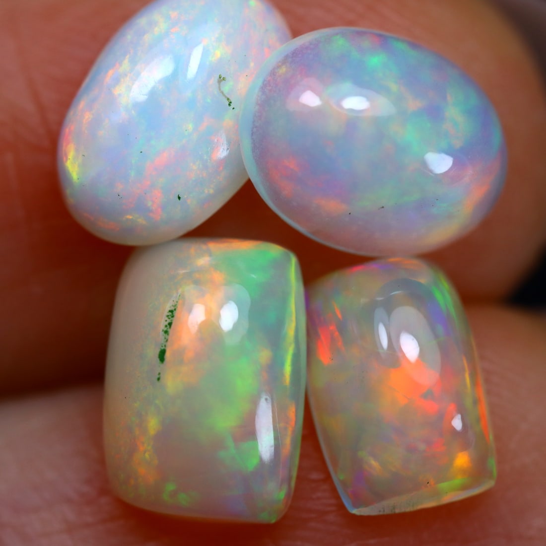 3.60Ct Natural Flashy Rainbow Ethiopian Welo Opal in Lot - Ethiopian Opal - Cabochon, 862MZ: Ksmith Jewels Global Welcome to our auction house, today auction brought to you by Ksmith Jewels Global based in Penang, Malaysia specialize in all kinds of opal and color gemstone both in manufacturi