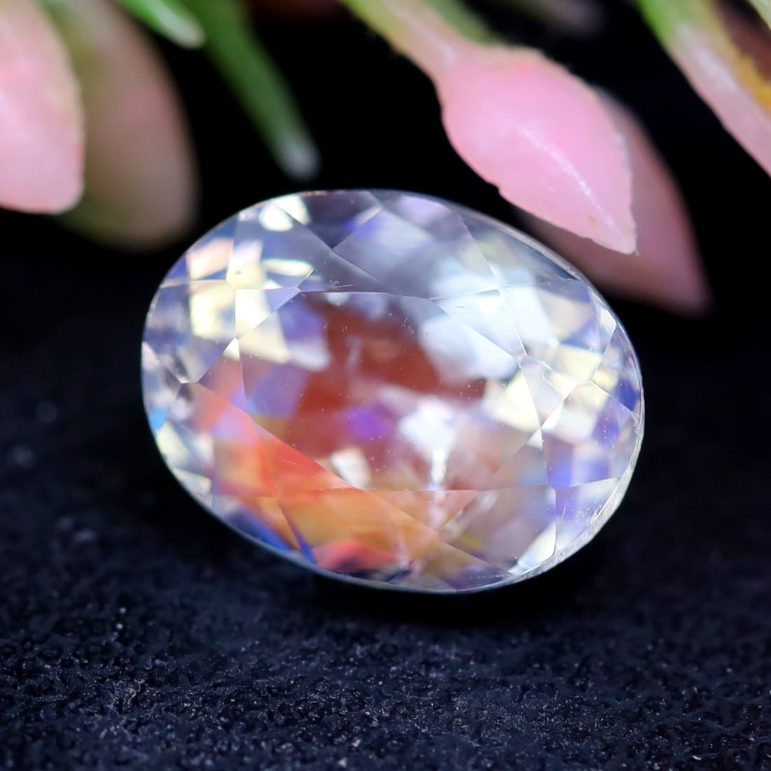 Madagascar Moonstone 1.97Ct Natural Flashy Ranbow Madagascar Moonstone for Jewelry, 514B: Ksmith Jewels Global Welcome to our auction house, today auction brought to you by Ksmith Jewels Global based in Penang, Malaysia specialize in all kinds of opal and color gemstone both in manufacturi