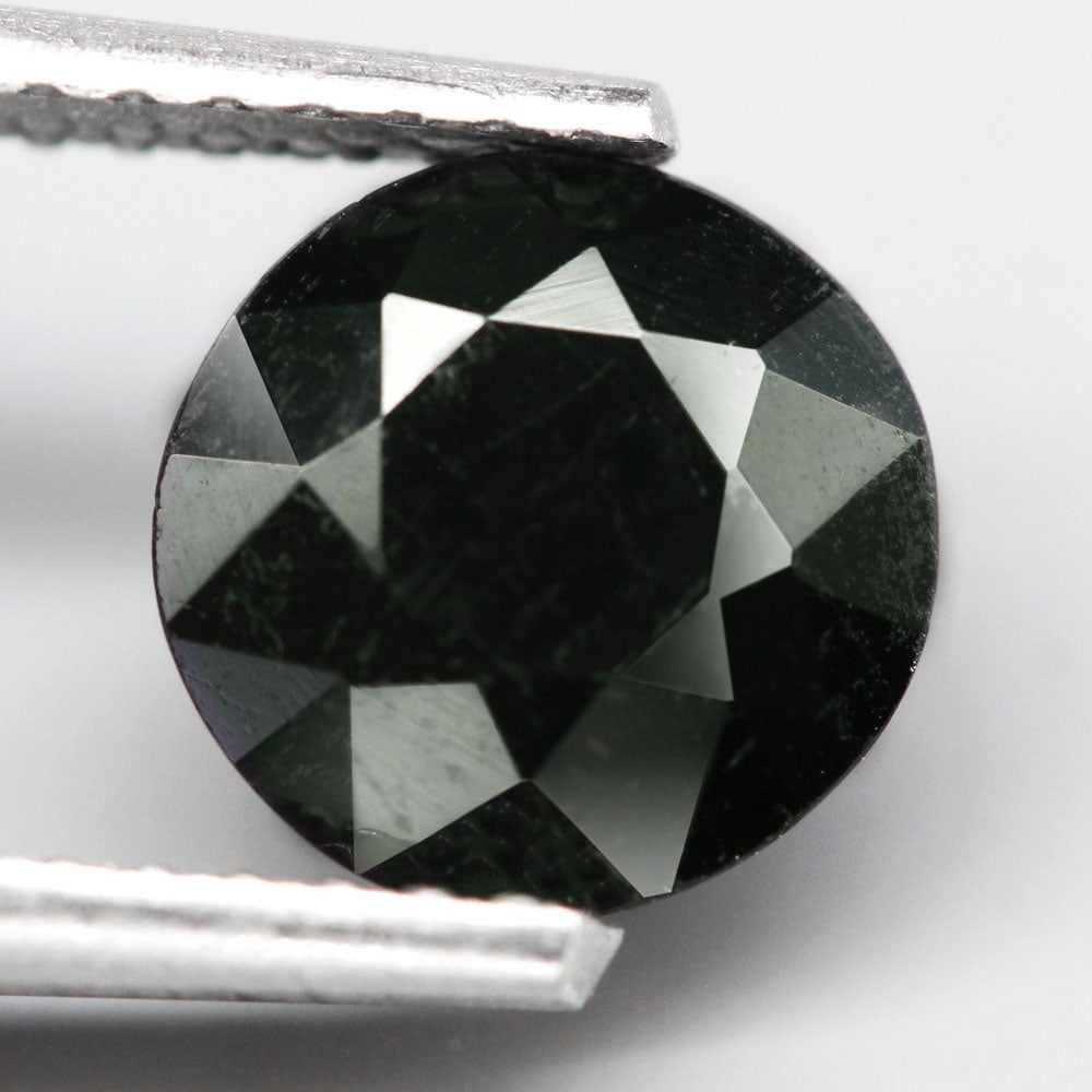 Tourmaline 1.39Ct Round Cut Natural Mozambique Dark Green Tourmaline OT6671, 579A: Ksmith Jewels Global Welcome to our auction house, today auction brought to you by Ksmith Jewels Global based in Penang, Malaysia specialize in all kinds of opal and color gemstone both in manufacturi