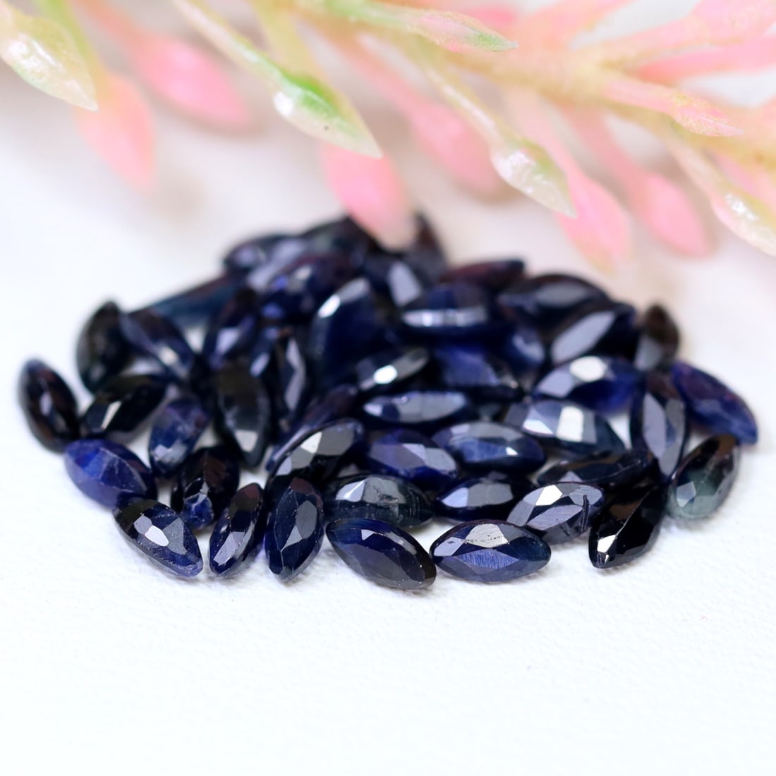 4.82Ct Natural Wholesale Blue Sapphire Lot - Madagascar Gemstone - Marquise Faceted, 854A: Ksmith Jewels Global Welcome to our auction house, today auction brought to you by Ksmith Jewels Global based in Penang, Malaysia specialize in all kinds of opal and color gemstone both in manufacturi