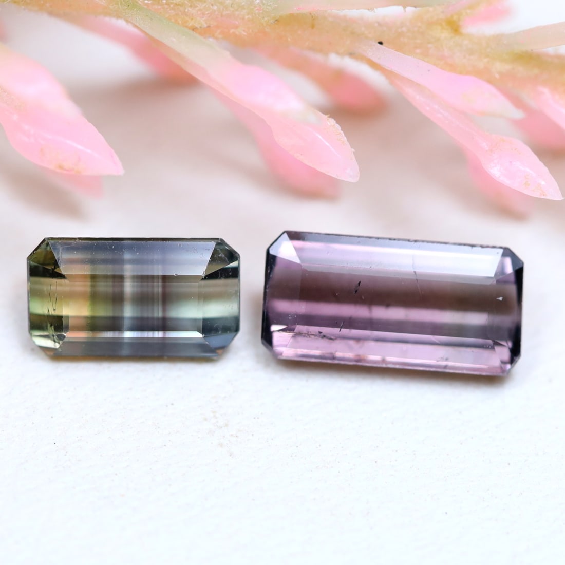 Tourmaline 2.08Ct Natural Afghanistan Mixed Color Tourmaline Gemstone Pair, 905MZ: Ksmith Jewels Global Welcome to our auction house, today auction brought to you by Ksmith Jewels Global based in Penang, Malaysia specialize in all kinds of opal and color gemstone both in manufacturi