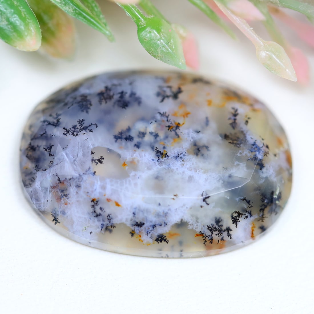 Dendrite Opal 13.60Ct Oval Cut Natural Faceted Dendrite Opal, 716MZ: Ksmith Jewels Global Welcome to our auction house, today auction brought to you by Ksmith Jewels Global based in Penang, Malaysia specialize in all kinds of opal and color gemstone both in manufacturi
