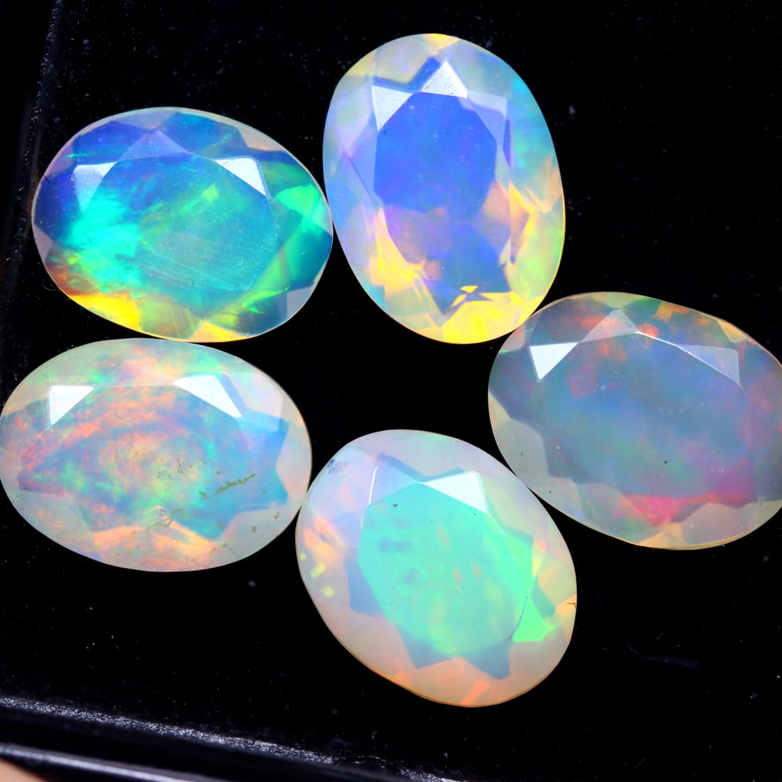 4.40Ct Natural Ethiopian Faceted Welo Opal Lot - Ethiopian Opal, 1069MZ: Ksmith Jewels Global Welcome to our auction house, today auction brought to you by Ksmith Jewels Global based in Penang, Malaysia specialize in all kinds of opal and color gemstone both in manufacturi