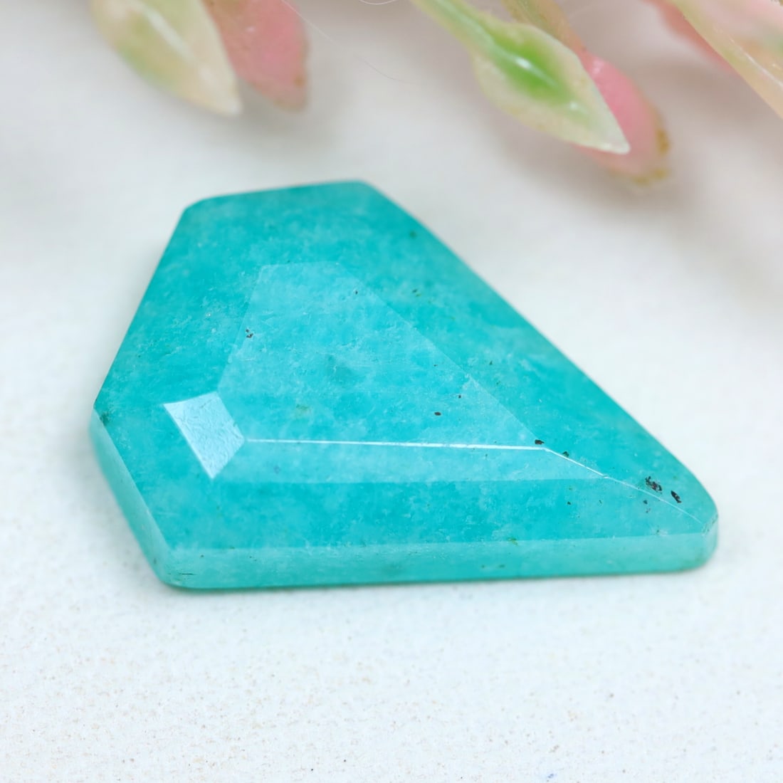 3.10Cts Natural Amazonite Step Cut Gemstone, 502MZ: Ksmith Jewels Global Welcome to our auction house, today auction brought to you by Ksmith Jewels Global based in Penang, Malaysia specialize in all kinds of opal and color gemstone both in manufacturi