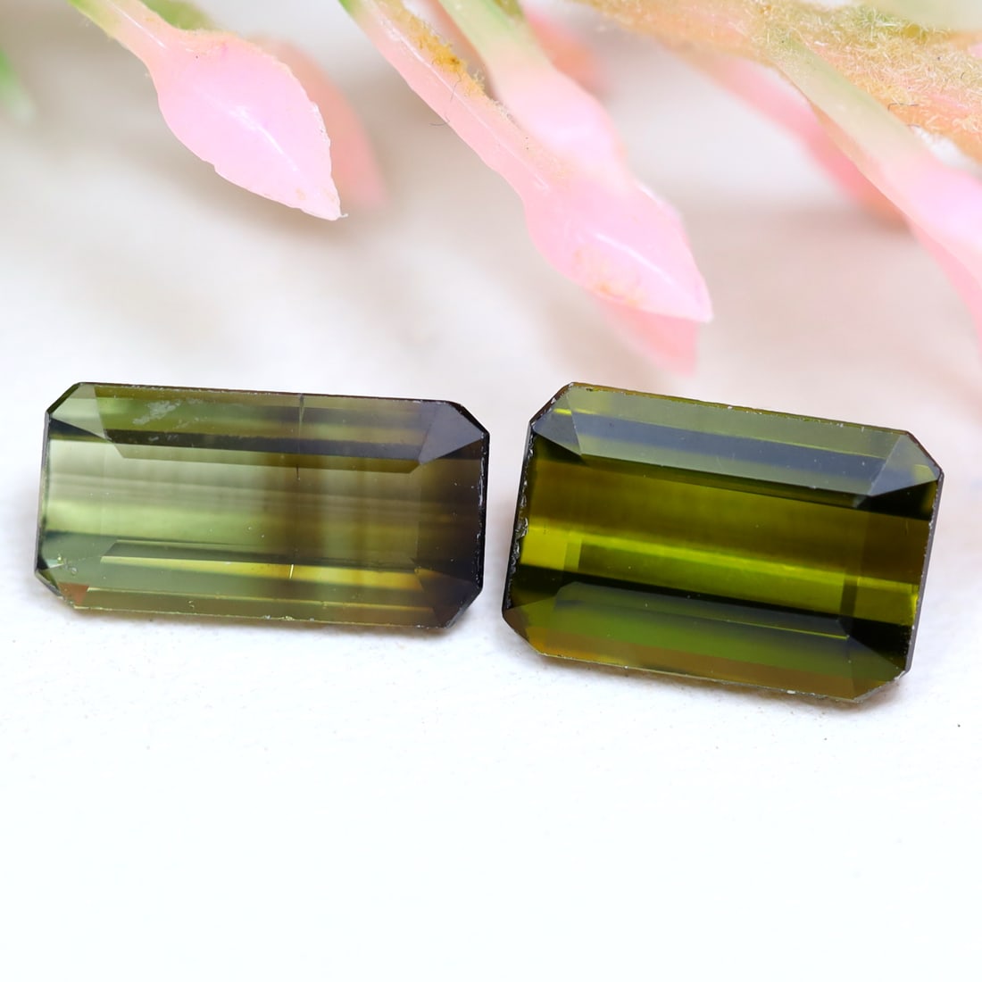 Tourmaline 2.36Ct Natural Afghanistan Green Color Tourmaline Gemstone Pair, 765MZ: Ksmith Jewels Global Welcome to our auction house, today auction brought to you by Ksmith Jewels Global based in Penang, Malaysia specialize in all kinds of opal and color gemstone both in manufacturi