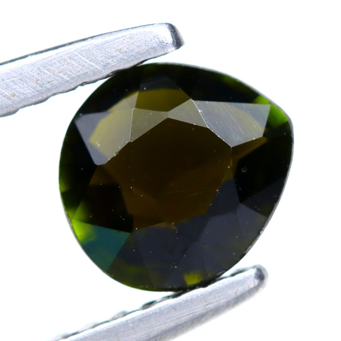 Tourmaline 0.81Ct Pear Cut Natural Mozambique Dark Green Tourmaline, 546B: Ksmith Jewels Global Welcome to our auction house, today auction brought to you by Ksmith Jewels Global based in Penang, Malaysia specialize in all kinds of opal and color gemstone both in manufacturi