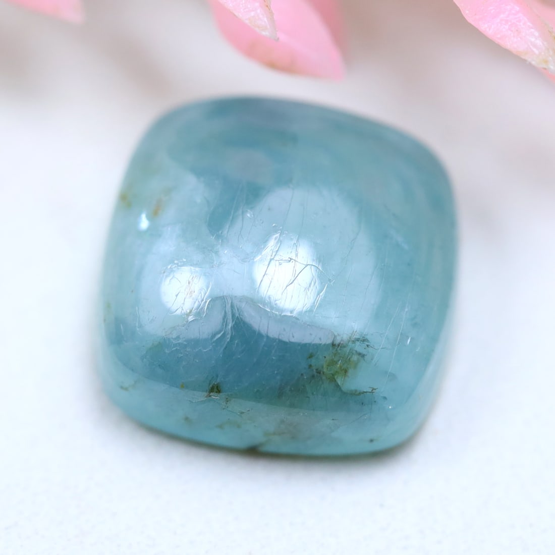 5.64Cts Natural Unheated Bluish Green Grandidierite Africa Square Cabochon, 1244MZ: Ksmith Jewels Global Welcome to our auction house, today auction brought to you by Ksmith Jewels Global based in Penang, Malaysia specialize in all kinds of opal and color gemstone both in manufacturi