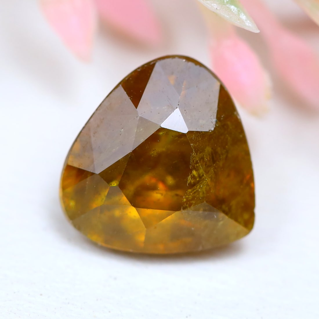 2.82Ct Natural Yellowish Brown Madagascar Sphene, 842MZ: Ksmith Jewels Global Welcome to our auction house, today auction brought to you by Ksmith Jewels Global based in Penang, Malaysia specialize in all kinds of opal and color gemstone both in manufacturi