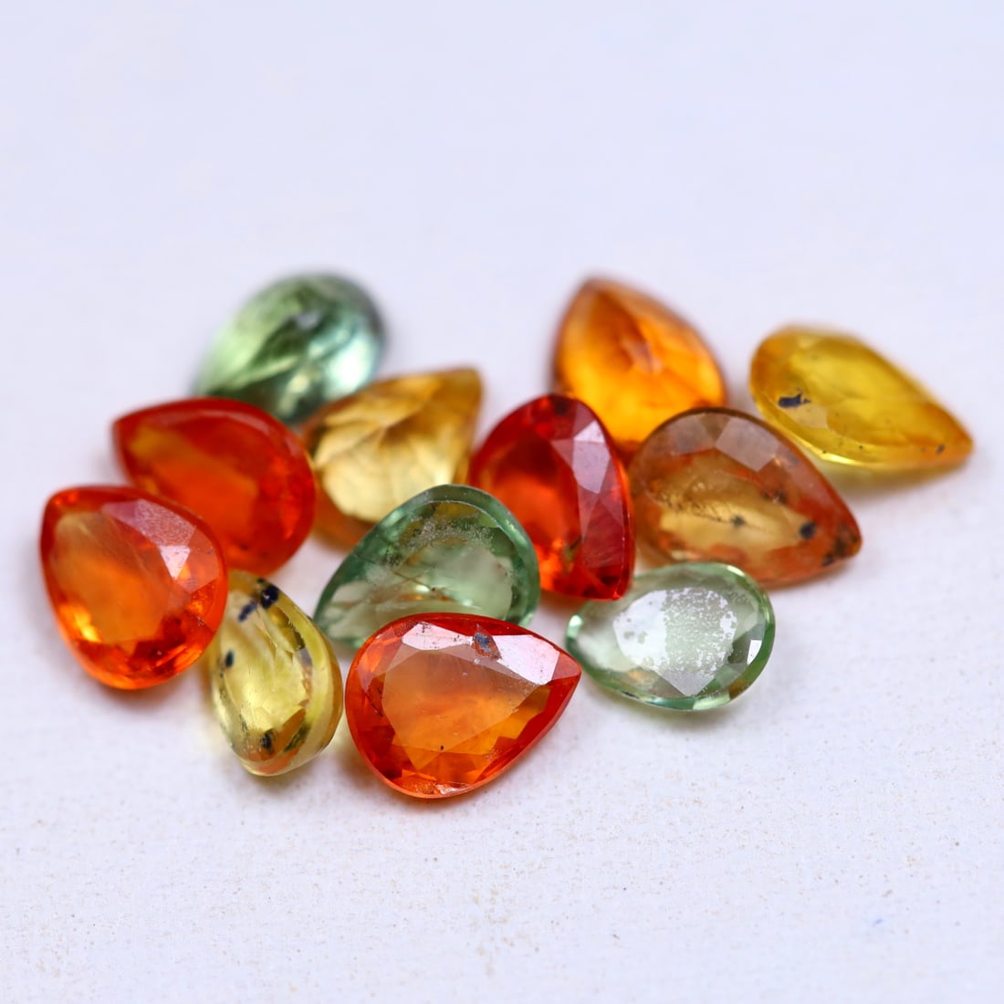 Sapphire 4.06Ct Pear Cut Natural Songea Multi Color Sapphire LOT (OT7031), 547A: Ksmith Jewels Global Welcome to our auction house, today auction brought to you by Ksmith Jewels Global based in Penang, Malaysia specialize in all kinds of opal and color gemstone both in manufacturi