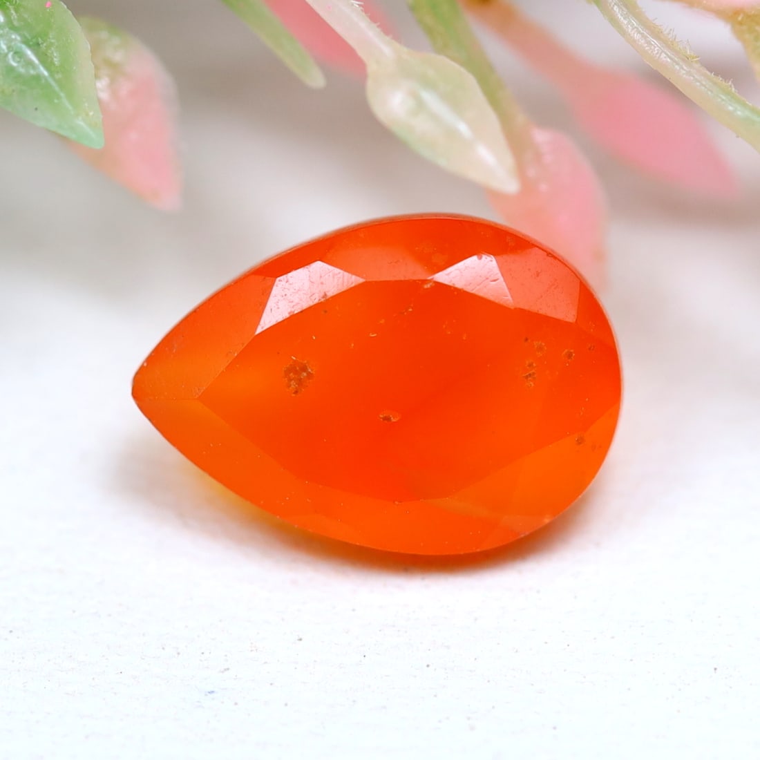 2.31Ct Natural Orange Carnelian Faceted Cut for Jewelry Making, 594B: Ksmith Jewels Global Welcome to our auction house, today auction brought to you by Ksmith Jewels Global based in Penang, Malaysia specialize in all kinds of opal and color gemstone both in manufacturi