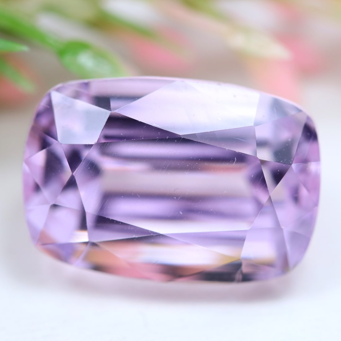 VVS Kunzite 19.43Ct Natural Brazil Pink Kunzite - Cushion Cut Gemstone, 523A: Ksmith Jewels Global Welcome to our auction house, today auction brought to you by Ksmith Jewels Global based in Penang, Malaysia specialize in all kinds of opal and color gemstone both in manufacturi