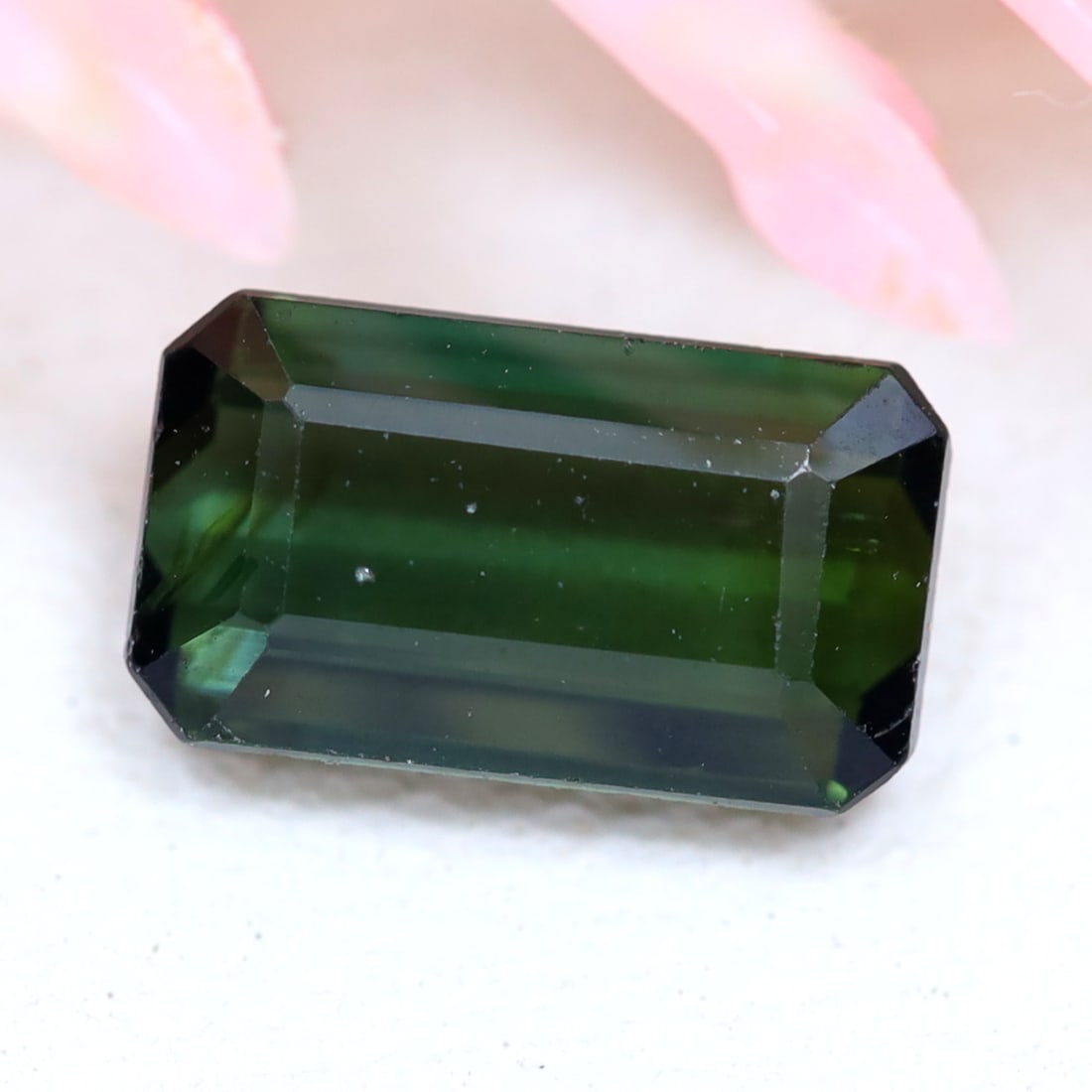Tourmaline 0.96Ct Natural Mozambique Green Tourmaline Emerald Cut, 443MZ: Ksmith Jewels Global Welcome to our auction house, today auction brought to you by Ksmith Jewels Global based in Penang, Malaysia specialize in all kinds of opal and color gemstone both in manufacturi