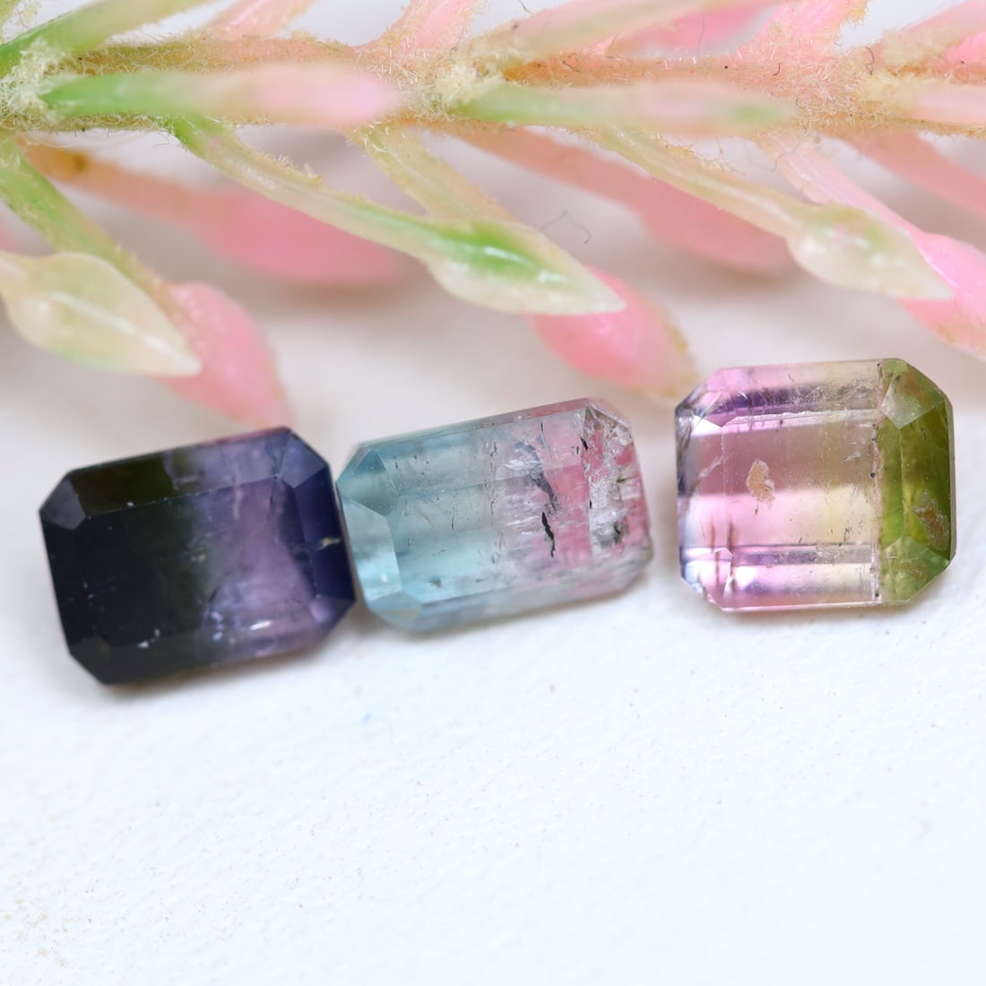 Tourmaline 2.45Ct Emerald Cut Natural Bi-Color Afghanistan Tourmaline, 1157A: Ksmith Jewels Global Welcome to our auction house, today auction brought to you by Ksmith Jewels Global based in Penang, Malaysia specialize in all kinds of opal and color gemstone both in manufacturi